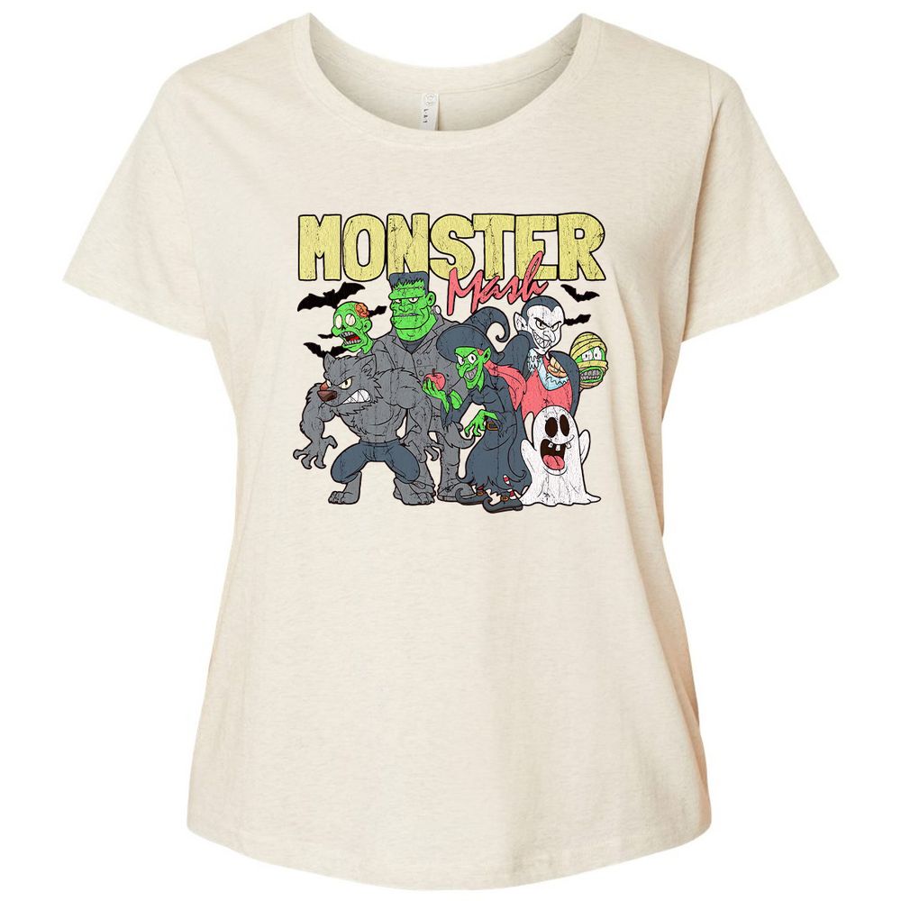 Ladies Curvy Jersey - JNA52AHL - Natural Heather - 8