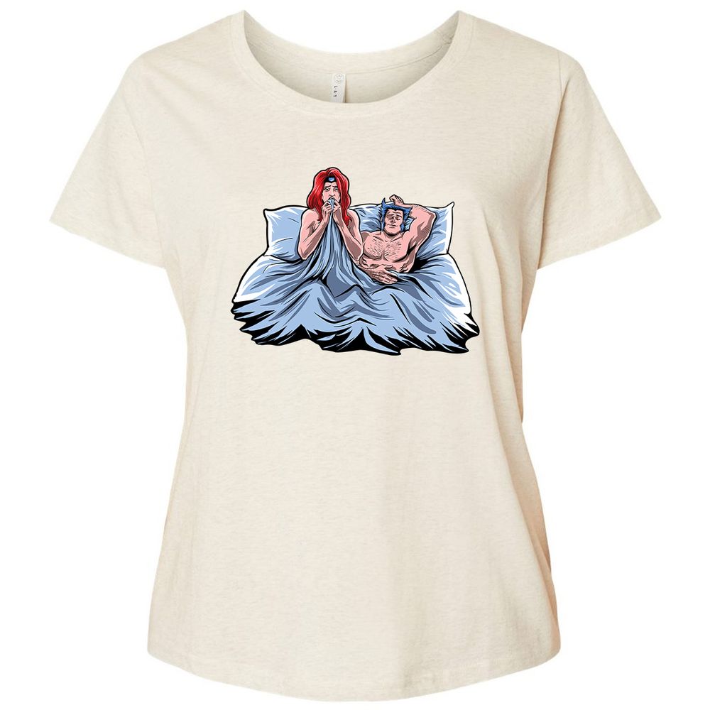 Ladies Curvy Jersey - B7CMRHCU - Natural Heather - 8