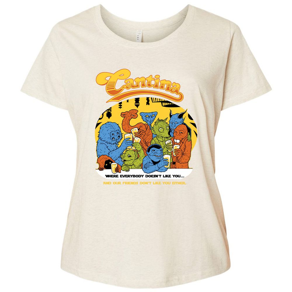 Ladies Curvy Jersey - VB3GF9HZ - Natural Heather - 8