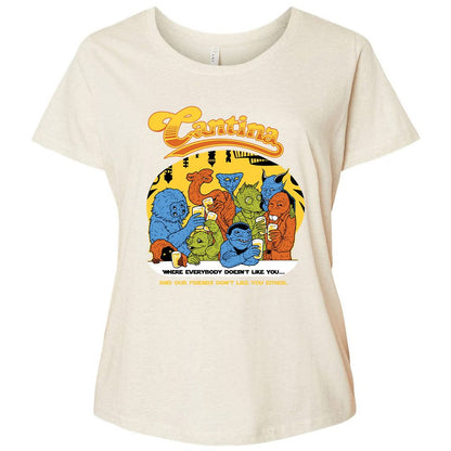 Ladies Curvy Jersey - VB3GF9HZ - Natural Heather - 8