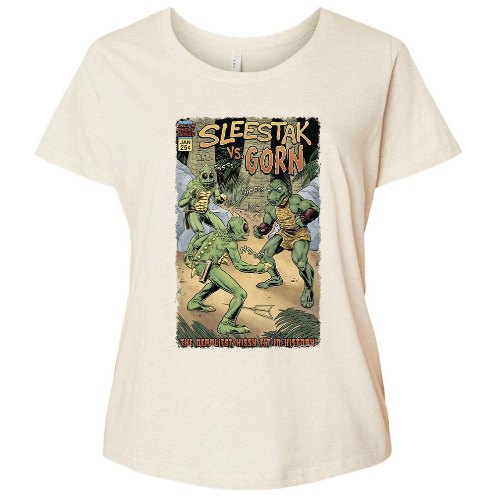 Ladies Curvy Jersey - VVV4W2DB - Natural Heather - 8