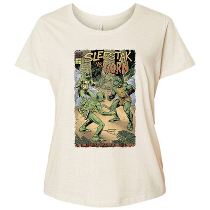 Ladies Curvy Jersey - VVV4W2DB - Natural Heather - 8