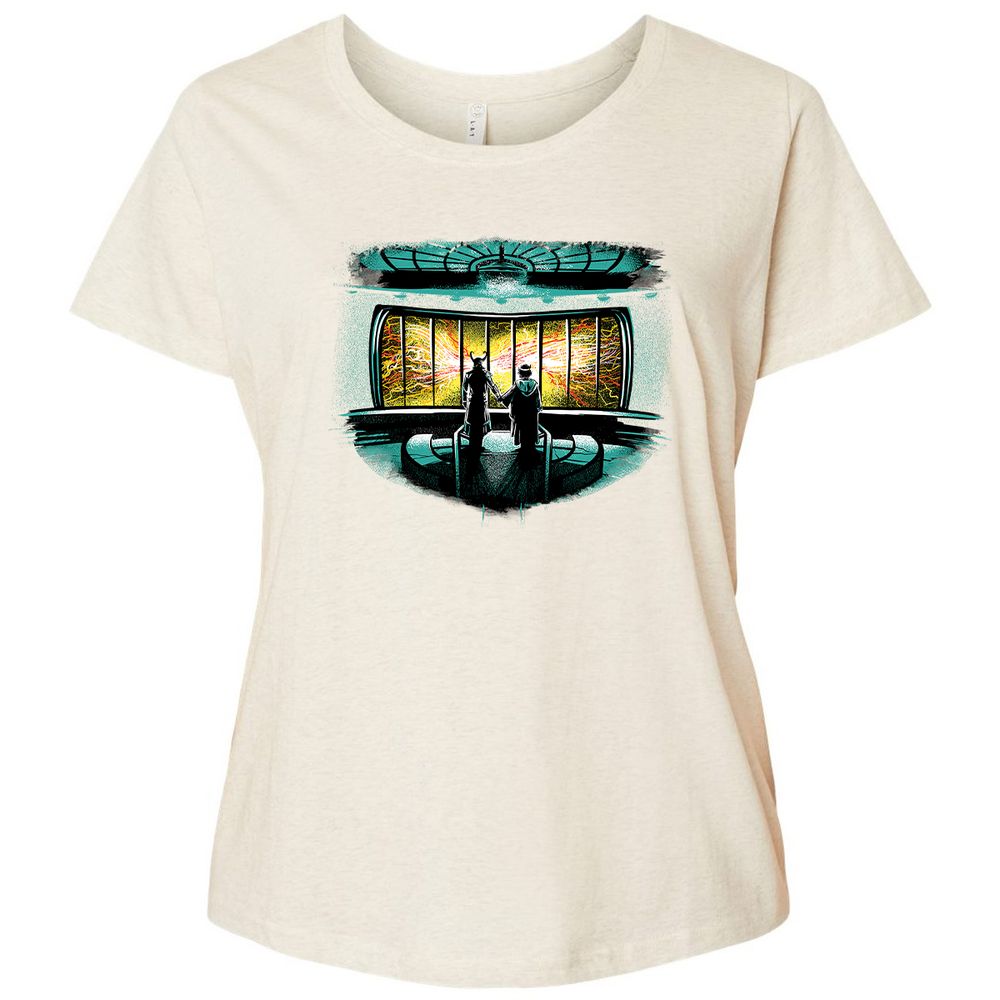 Ladies Curvy Jersey - 65WM93E8 - Natural Heather - 8