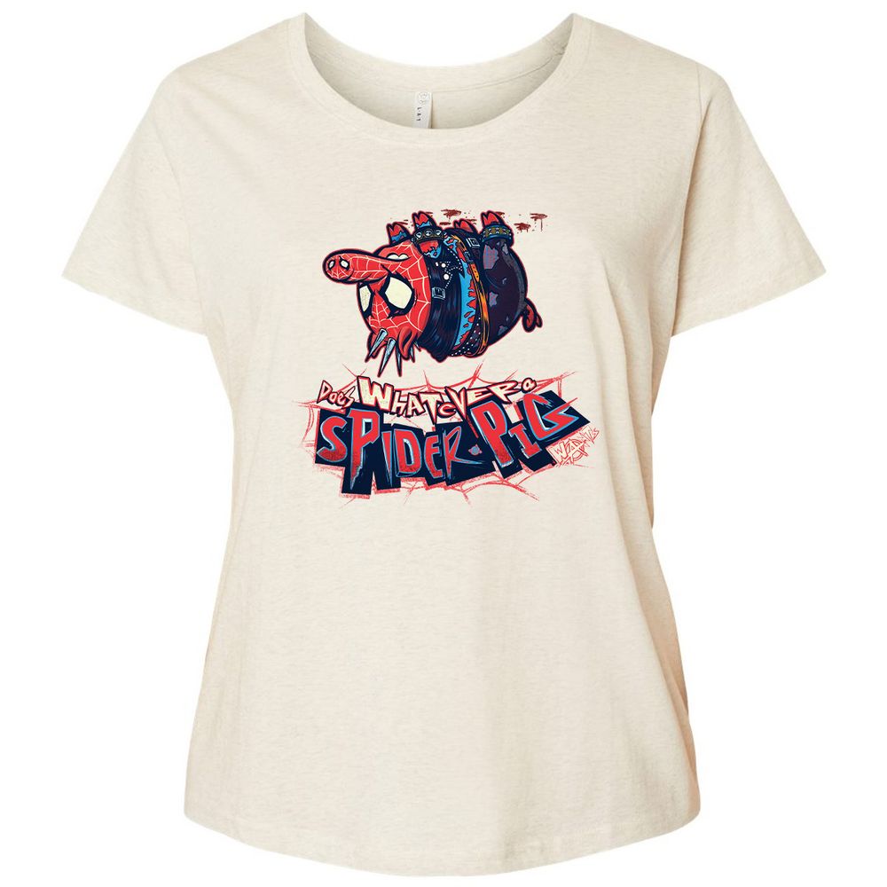 Ladies Curvy Jersey - R53P28QV - Natural Heather - 8