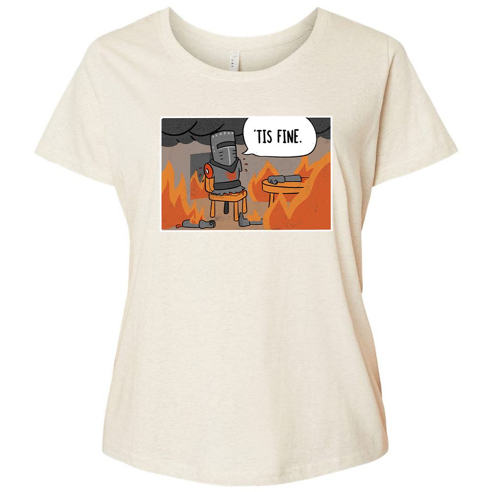 Ladies Curvy Jersey - MWL683L3 - Natural Heather - 8