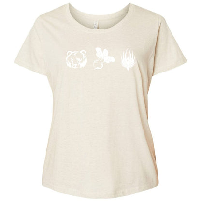 Ladies Curvy Jersey - 14D3NFDK - Natural Heather - 8