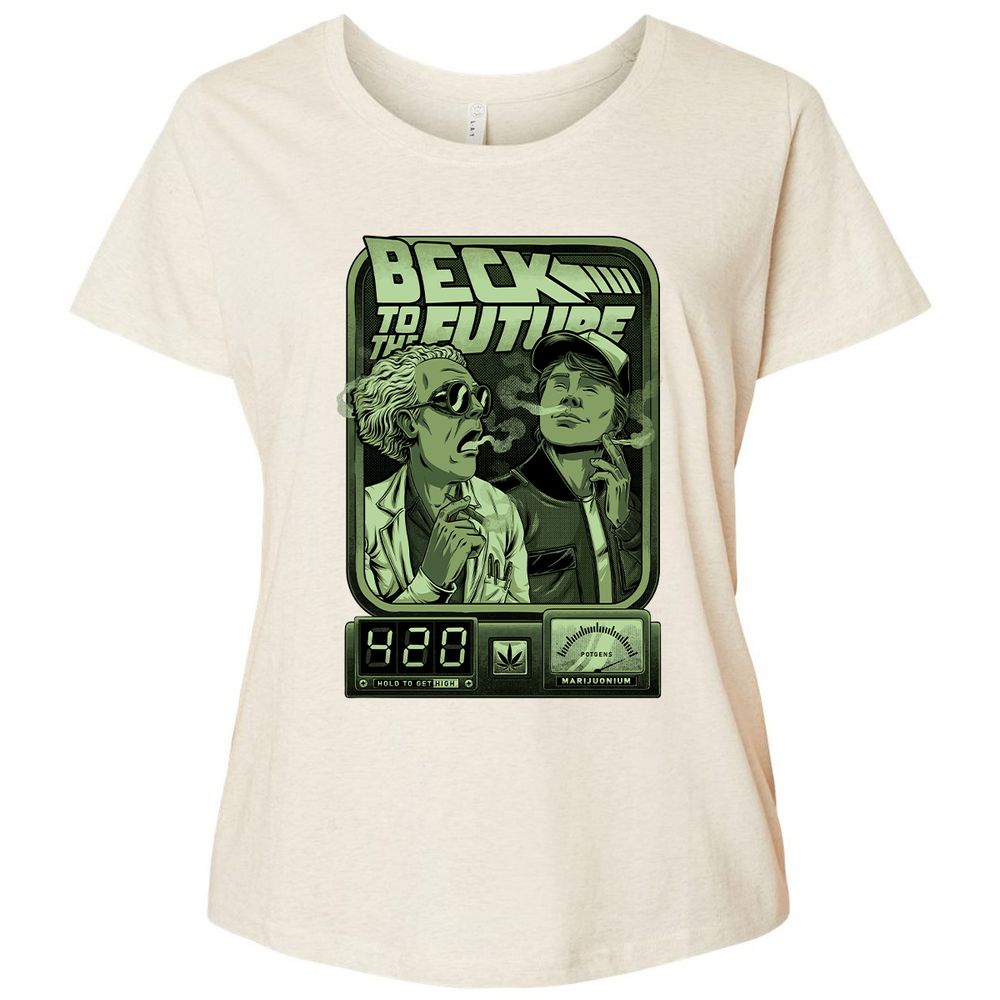 Ladies Curvy Jersey - KNYV49UX - Natural Heather - 8