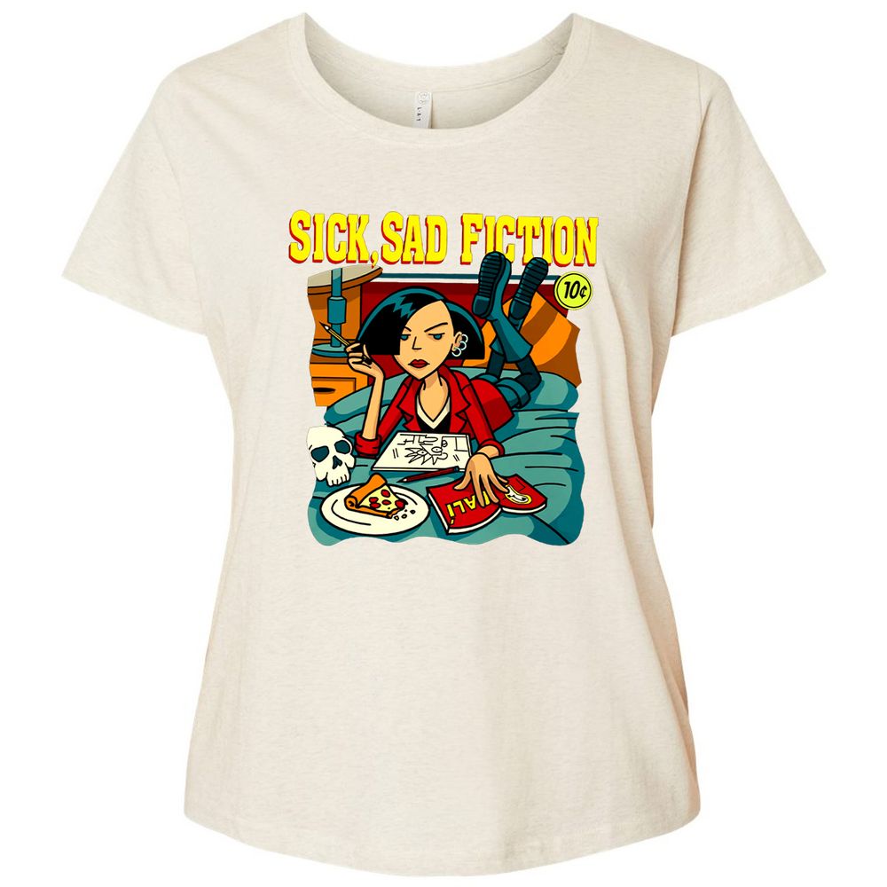 Ladies Curvy Jersey - A6H4N3S3 - Natural Heather - 8