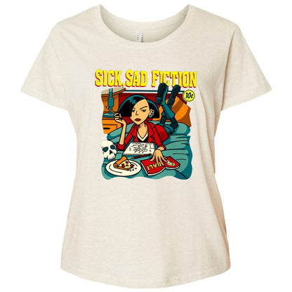 Ladies Curvy Jersey - A6H4N3S3 - Natural Heather - 8