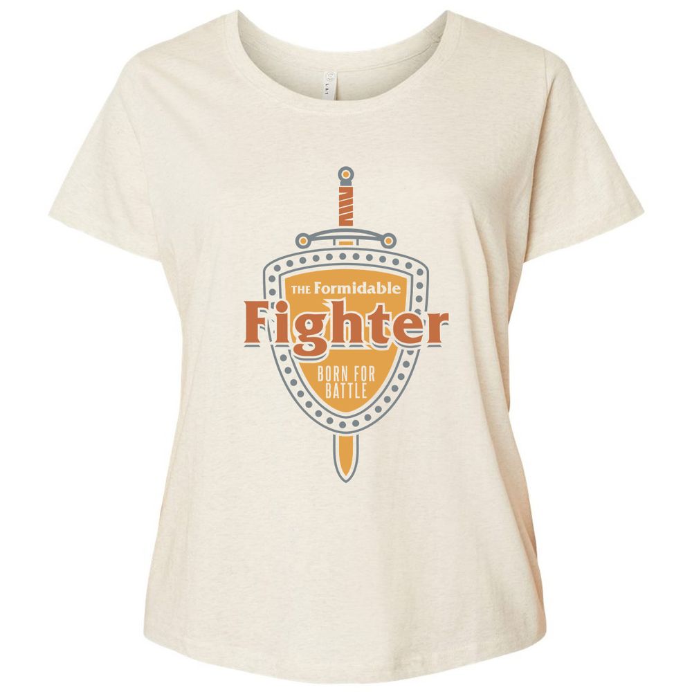 Ladies Curvy Jersey - KUUTBYBV - Natural Heather - 8