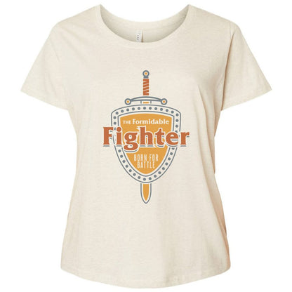 Ladies Curvy Jersey - KUUTBYBV - Natural Heather - 8