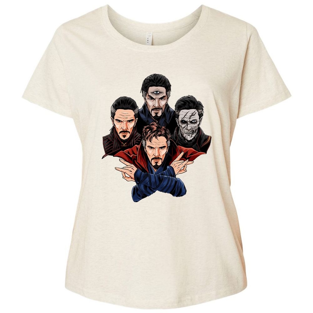 Ladies Curvy Jersey - 6HU8D554 - Natural Heather - 8