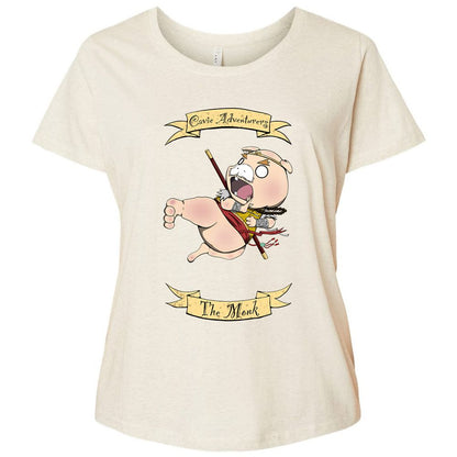 Ladies Curvy Jersey - 4XNEHWG6 - Natural Heather - 8