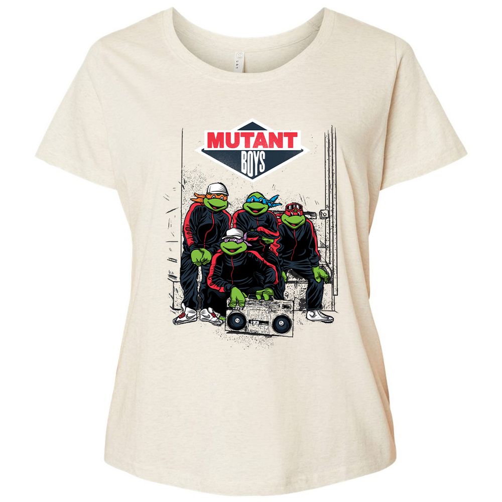 Ladies Curvy Jersey - 3QRGC348 - Natural Heather - 8