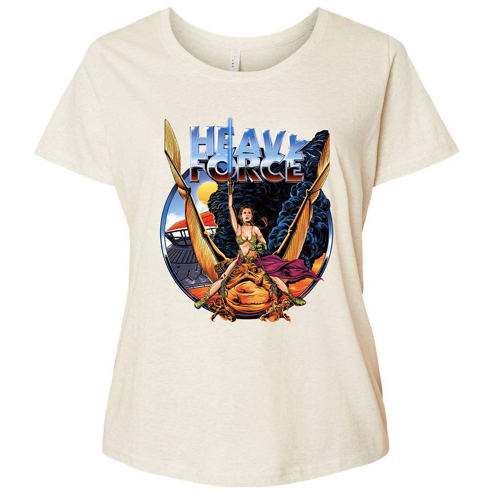 Ladies Curvy Jersey - LQQ1147R - Natural Heather - 8