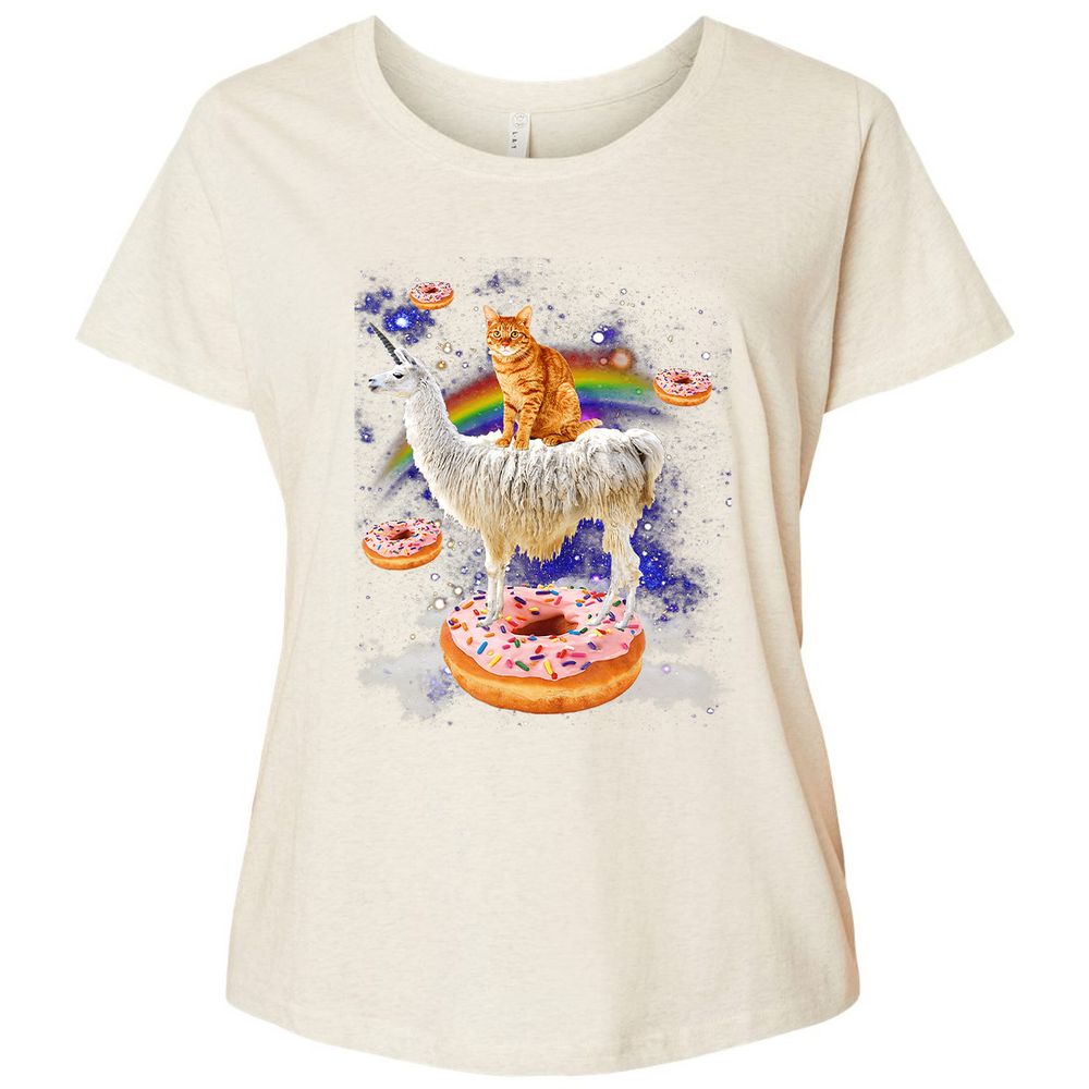 Ladies Curvy Jersey - WWEBYMDC - Natural Heather - 8