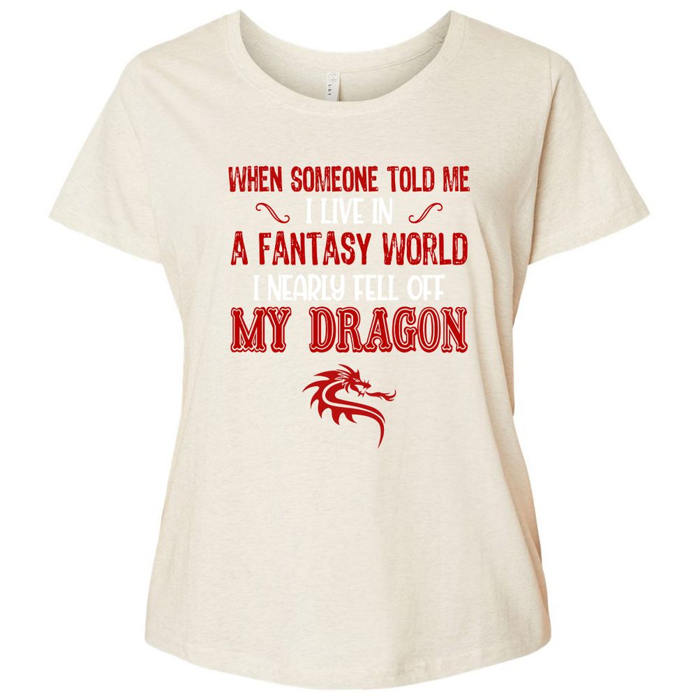 Ladies Curvy Jersey - B6SRM999 - Natural Heather - 8