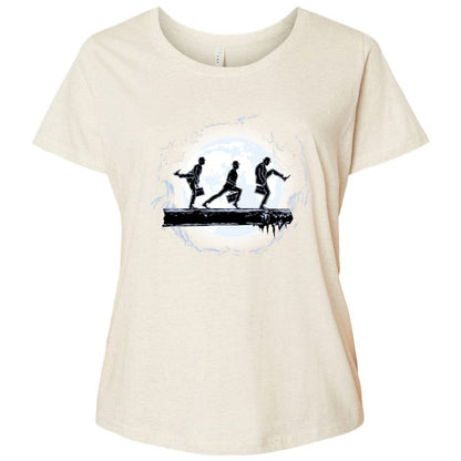 Ladies Curvy Jersey - JLJP6AYF - Natural Heather - 8