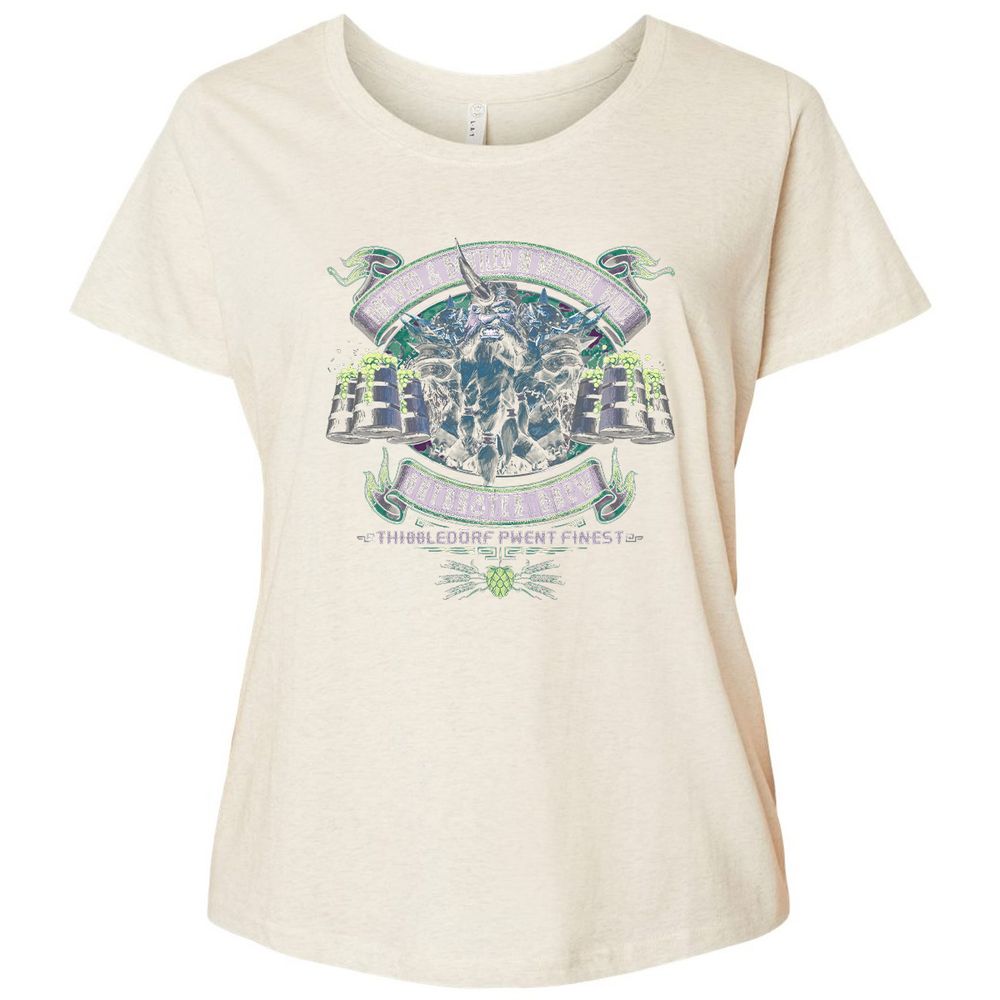 Ladies Curvy Jersey - 9DDEZPYS - Natural Heather - 8