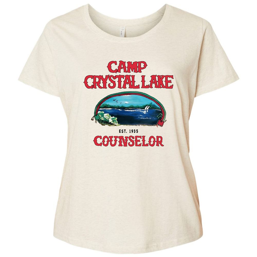 Ladies Curvy Jersey - B5JW2F1K - Natural Heather - 8