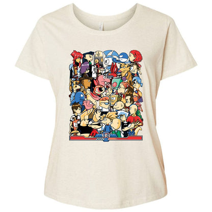 Ladies Curvy Jersey - A7A2ZN65 - Natural Heather - 8