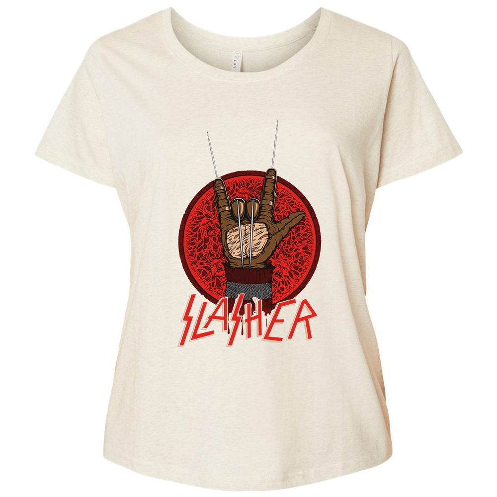 Ladies Curvy Jersey - RZEXJMFV - Natural Heather - 8