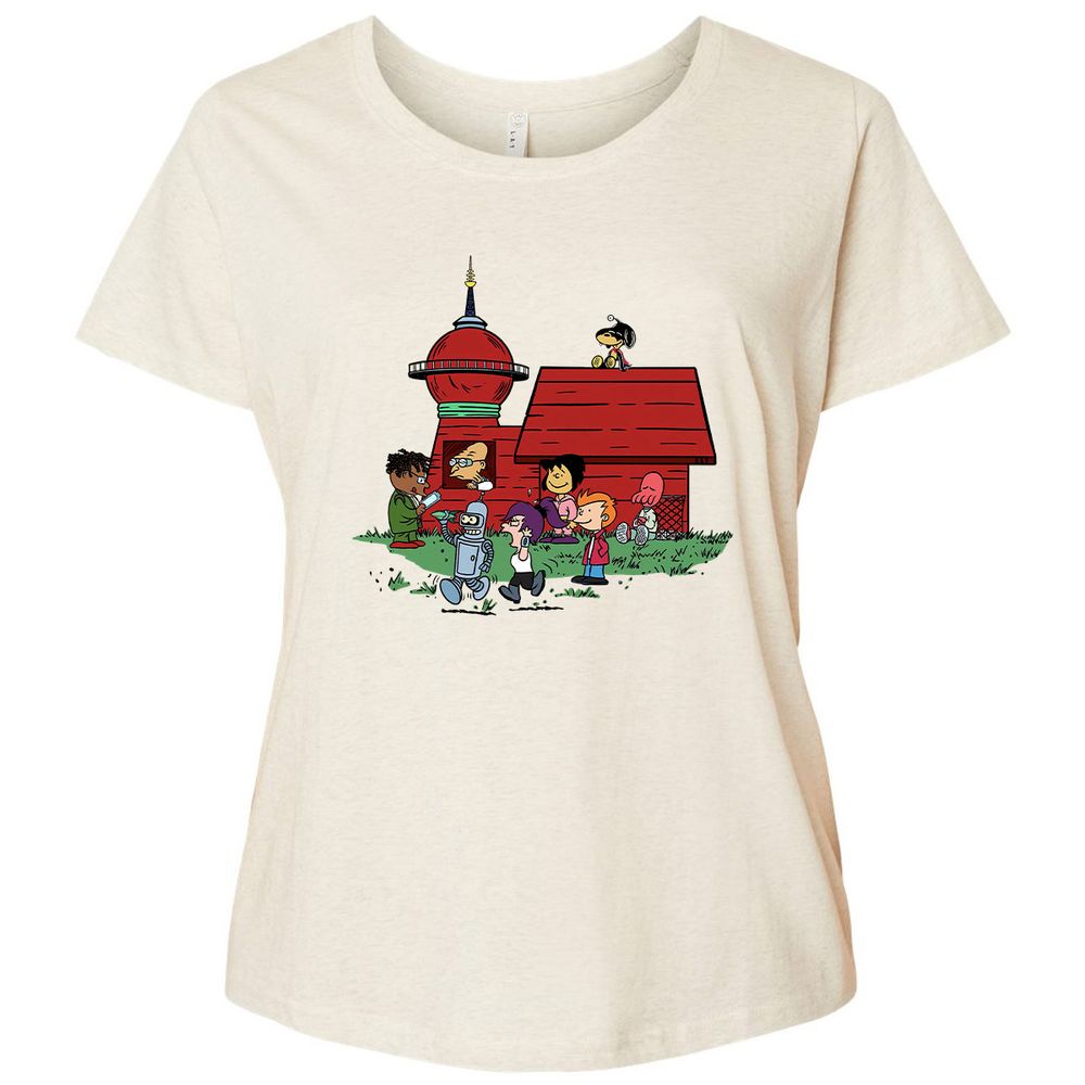 Ladies Curvy Jersey - VFUP49KJ - Natural Heather - 8