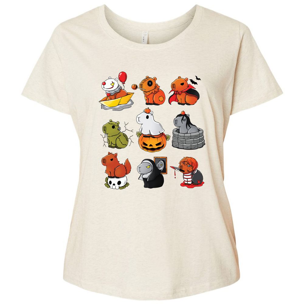 Ladies Curvy Jersey - HABC3XSE - Natural Heather - 8