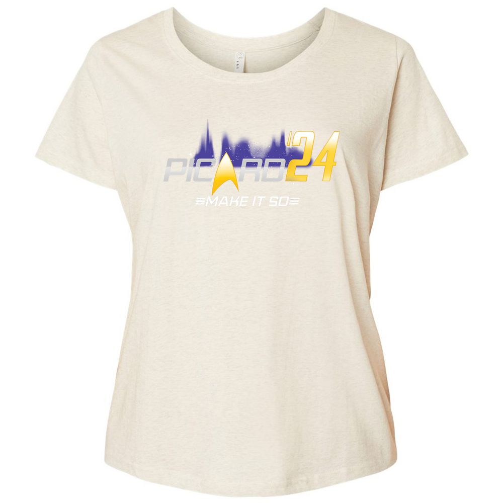 Ladies Curvy Jersey - RC333X4B - Natural Heather - 8