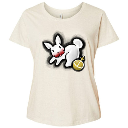 Ladies Curvy Jersey - 5SKNGMXM - Natural Heather - 8