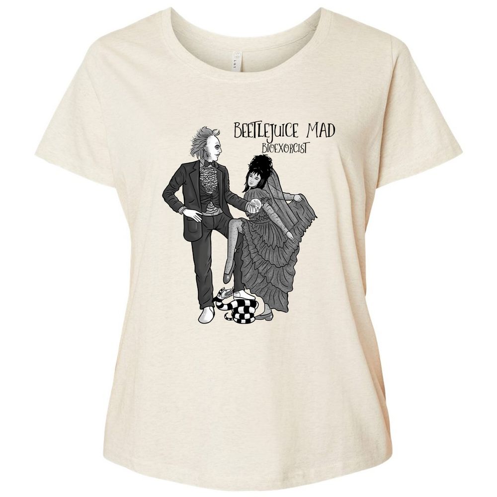 Ladies Curvy Jersey - 12QZT7GR - Natural Heather - 8