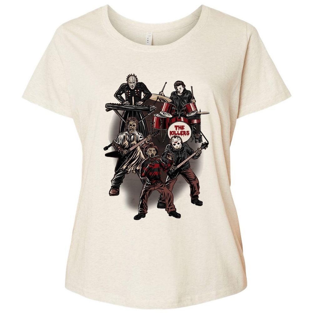 Ladies Curvy Jersey - UQG4PM1Y - Natural Heather - 8