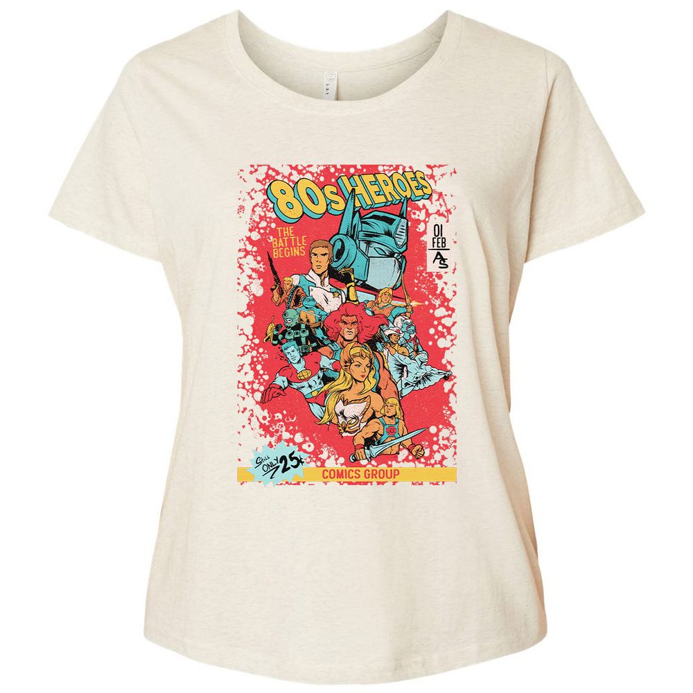 Ladies Curvy Jersey - NDVWPM2D - Natural Heather - 8