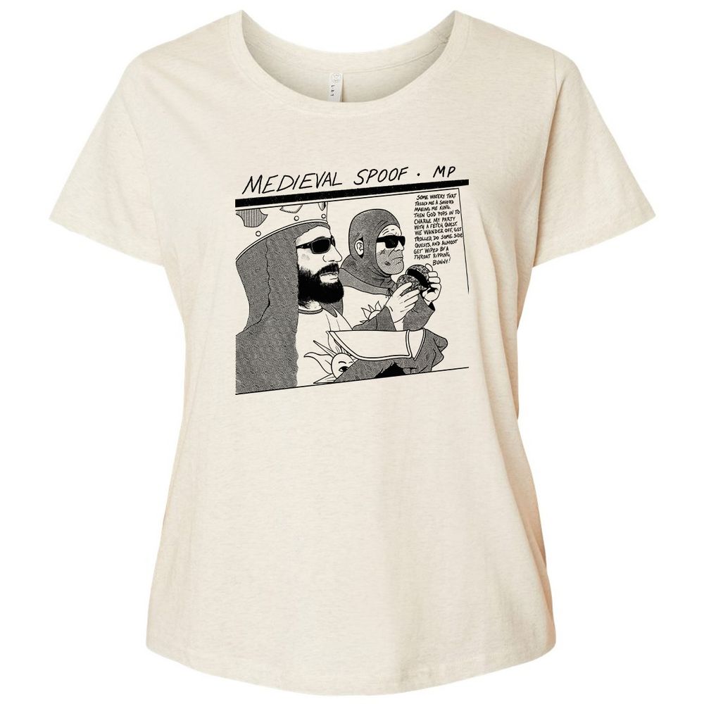 Ladies Curvy Jersey - 8LJ4MA2Q - Natural Heather - 8