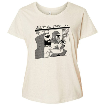 Ladies Curvy Jersey - 8LJ4MA2Q - Natural Heather - 8