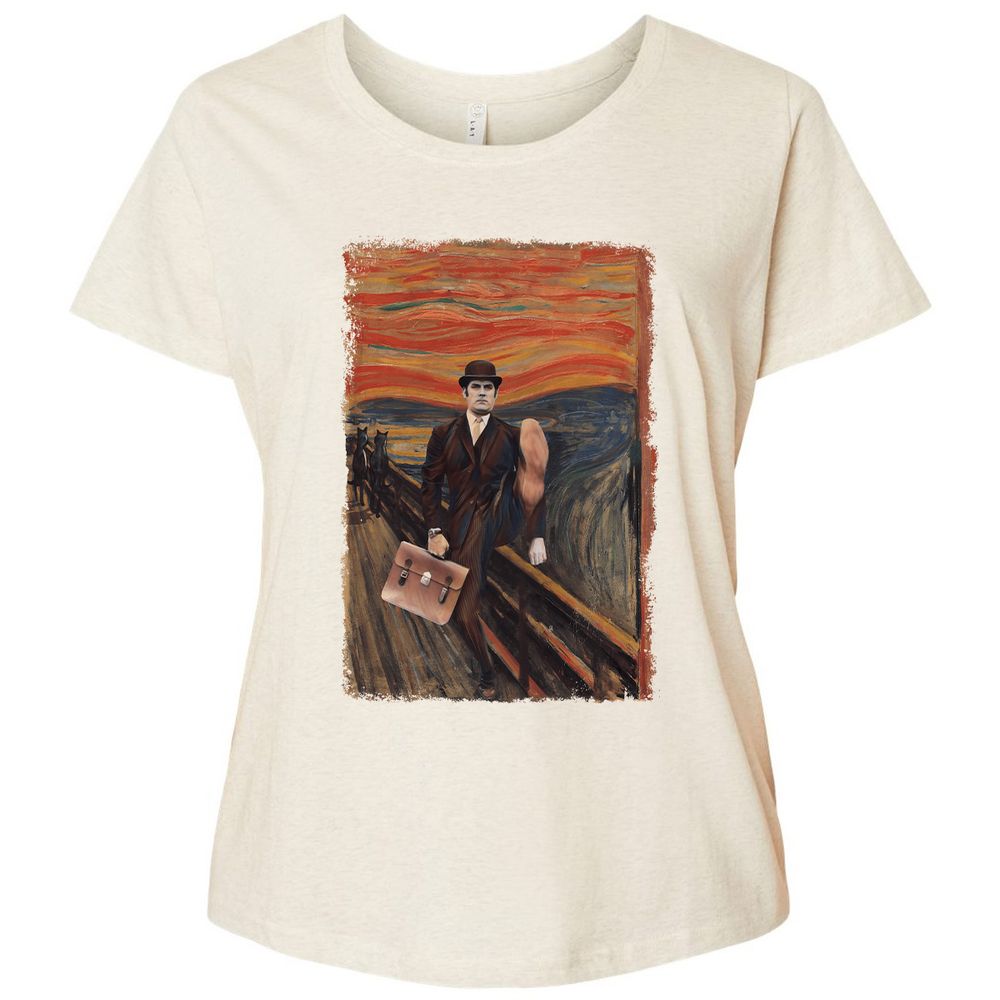 Ladies Curvy Jersey - G4DL6YJW - Natural Heather - 8