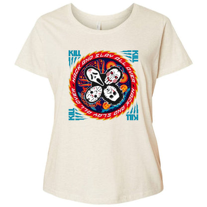 Ladies Curvy Jersey - X85DU5LA - Natural Heather - 8