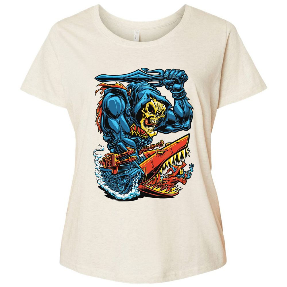 Ladies Curvy Jersey - JSG87ZG3 - Natural Heather - 8