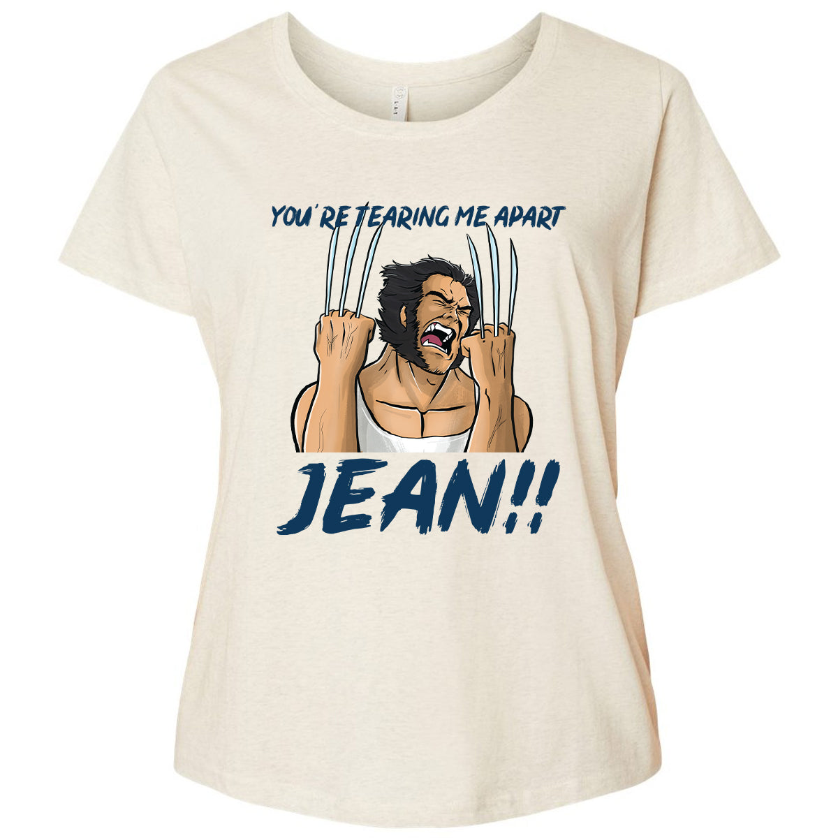 Ladies Curvy Jersey - YBV5D8DJ - Natural Heather - 8