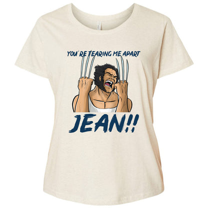 Ladies Curvy Jersey - YBV5D8DJ - Natural Heather - 8