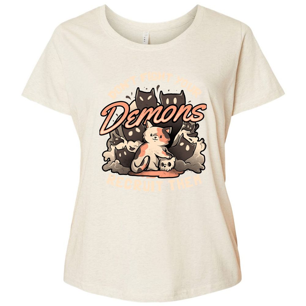 Ladies Curvy Jersey - 9EFK9DJH - Natural Heather - 8