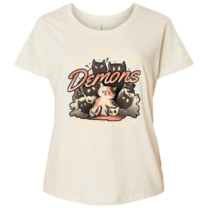 Ladies Curvy Jersey - 9EFK9DJH - Natural Heather - 8