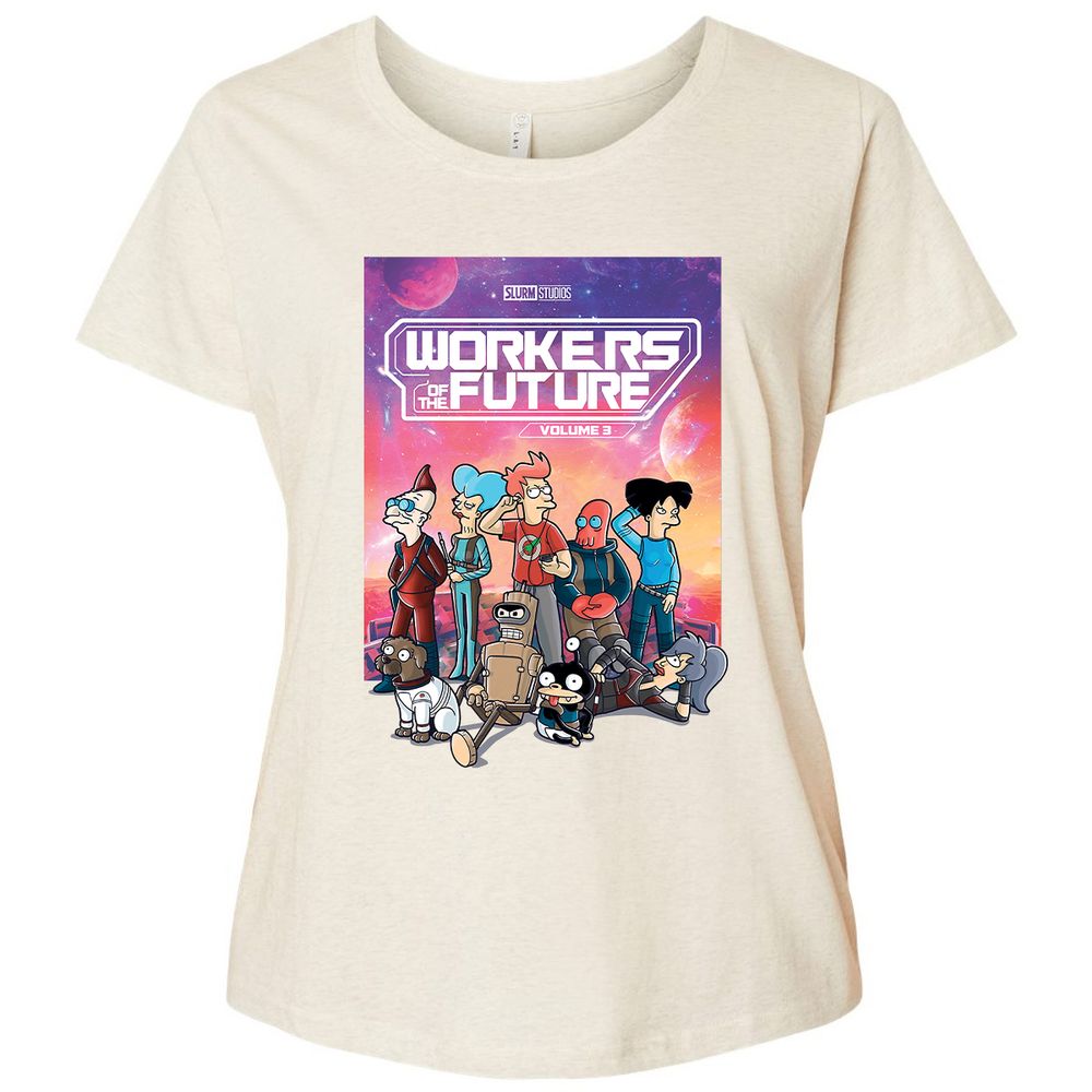 Ladies Curvy Jersey - VLX67FNA - Natural Heather - 8