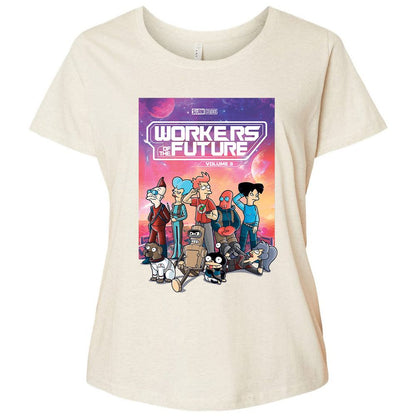 Ladies Curvy Jersey - VLX67FNA - Natural Heather - 8