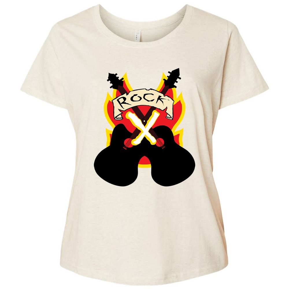 Ladies Curvy Jersey - 13W458Q5 - Natural Heather - 8