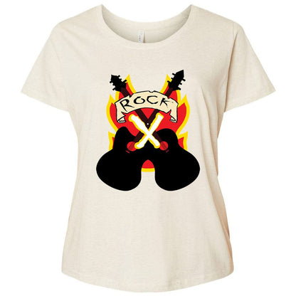 Ladies Curvy Jersey - 13W458Q5 - Natural Heather - 8