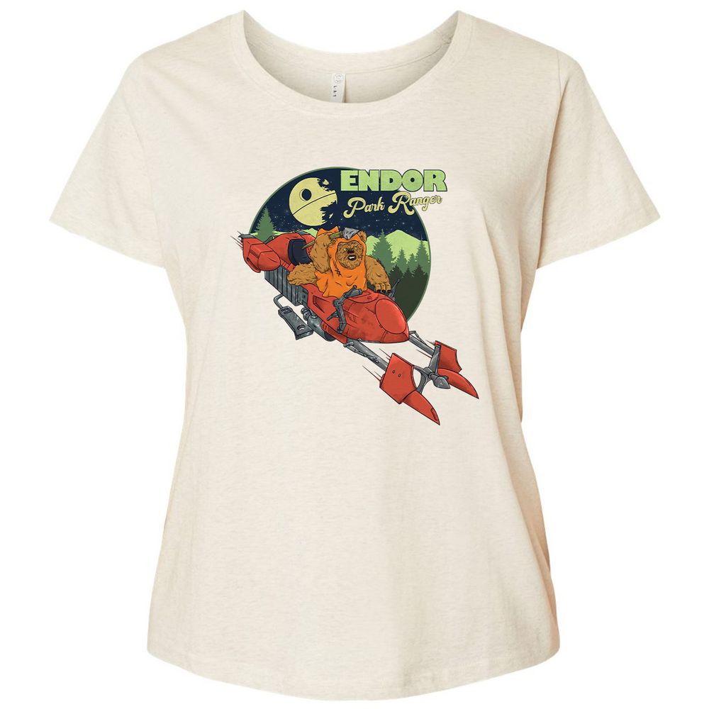 Ladies Curvy Jersey - 4F8NQE65 - Natural Heather - 8