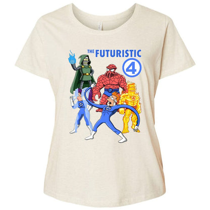 Ladies Curvy Jersey - QGUVMB67 - Natural Heather - 8