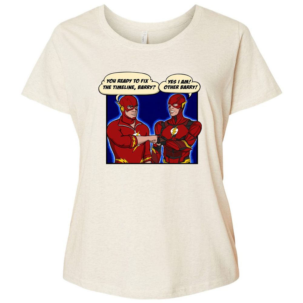 Ladies Curvy Jersey - R4BUX3TW - Natural Heather - 8