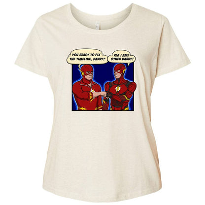 Ladies Curvy Jersey - R4BUX3TW - Natural Heather - 8